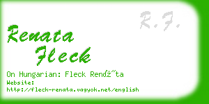 renata fleck business card